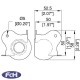 Large Stackable Ball Corners - 58mm x 58mm - Pack of 4